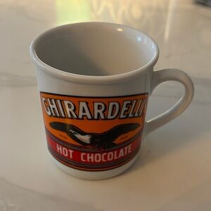 Ardell Orange and White Hot Chocolate Mug
